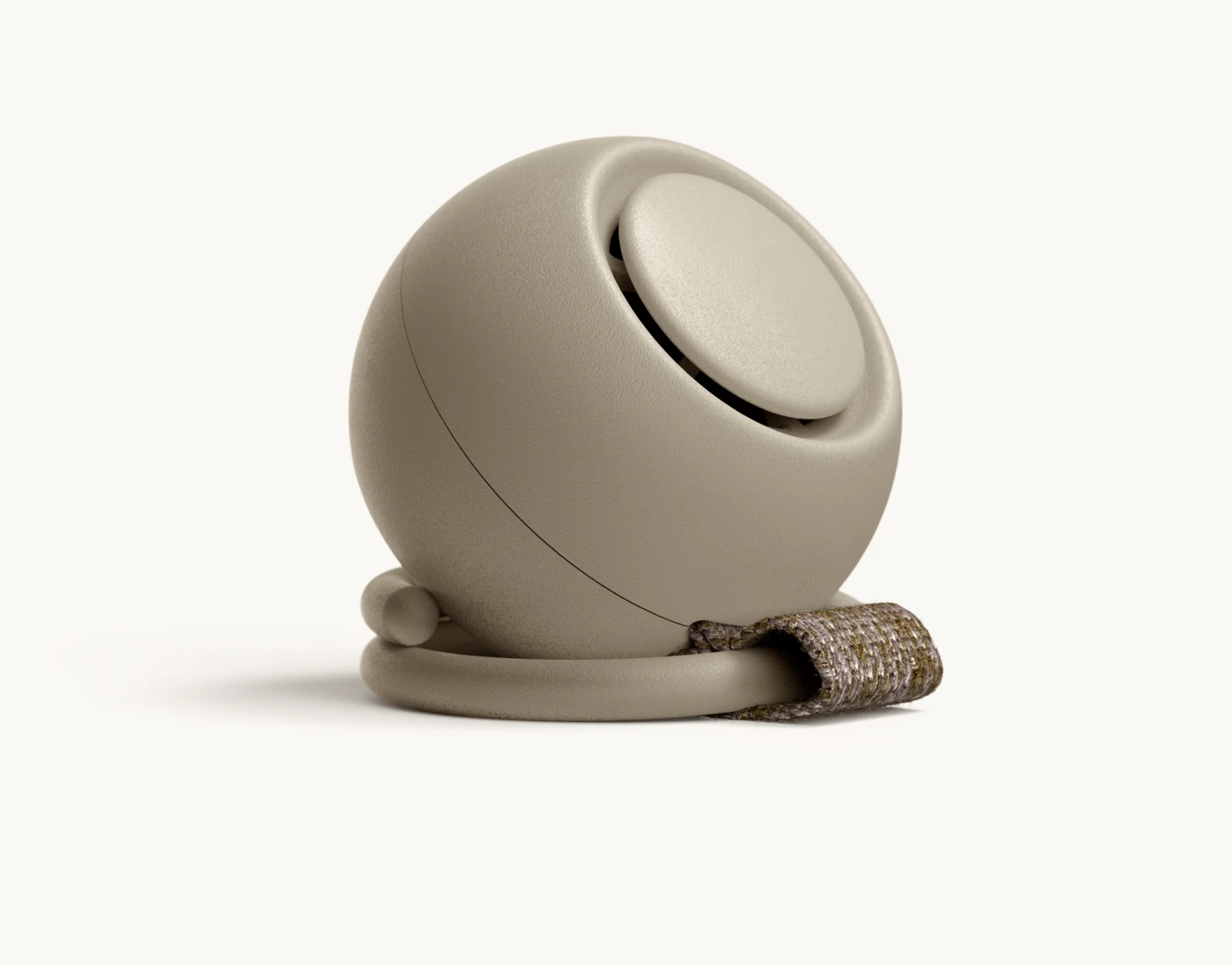 Hathc Go Greige propped up on loop in stand mode