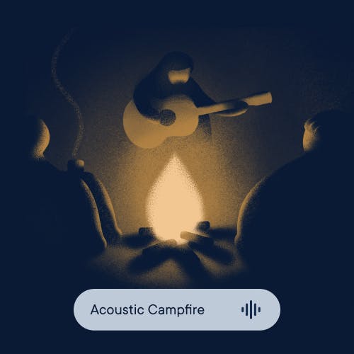 Hatch app sleep routine module - "acoustic campfire"