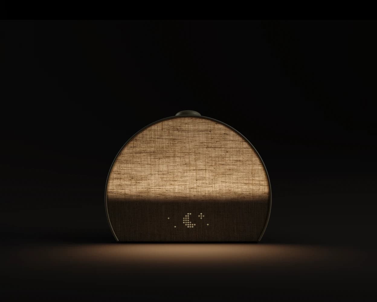 Lit up Hatch Restore 3 against a dark background