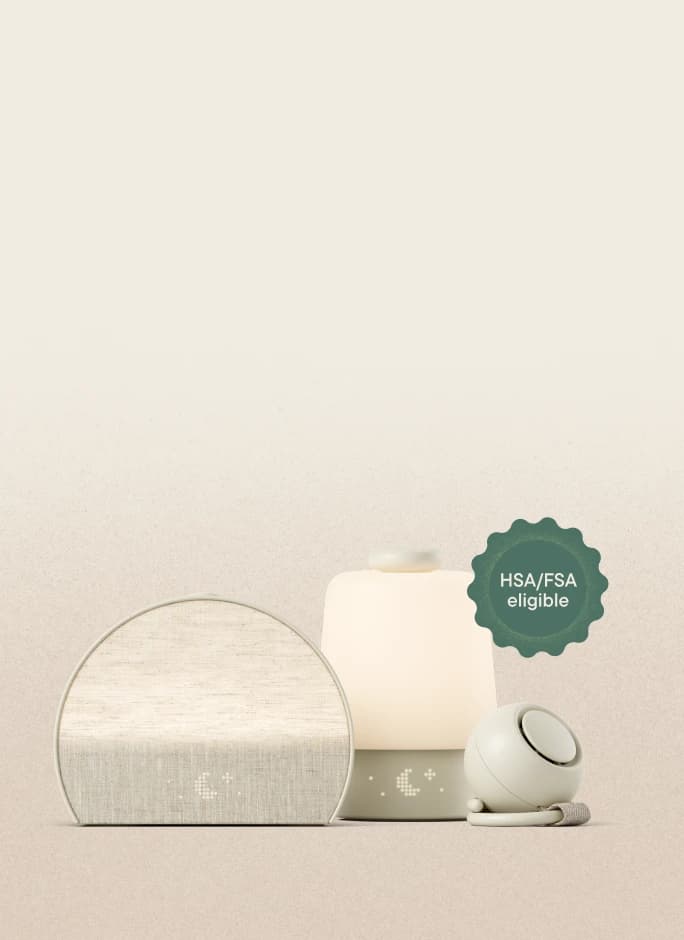 Hatch products with an HSA/FSA badge overlayed on it