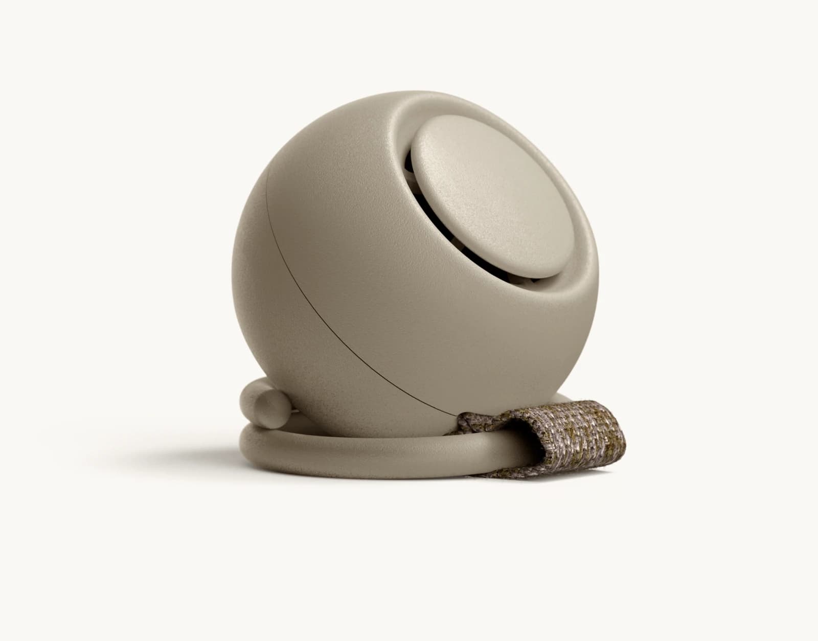 Hathc Go Greige propped up on loop in stand mode