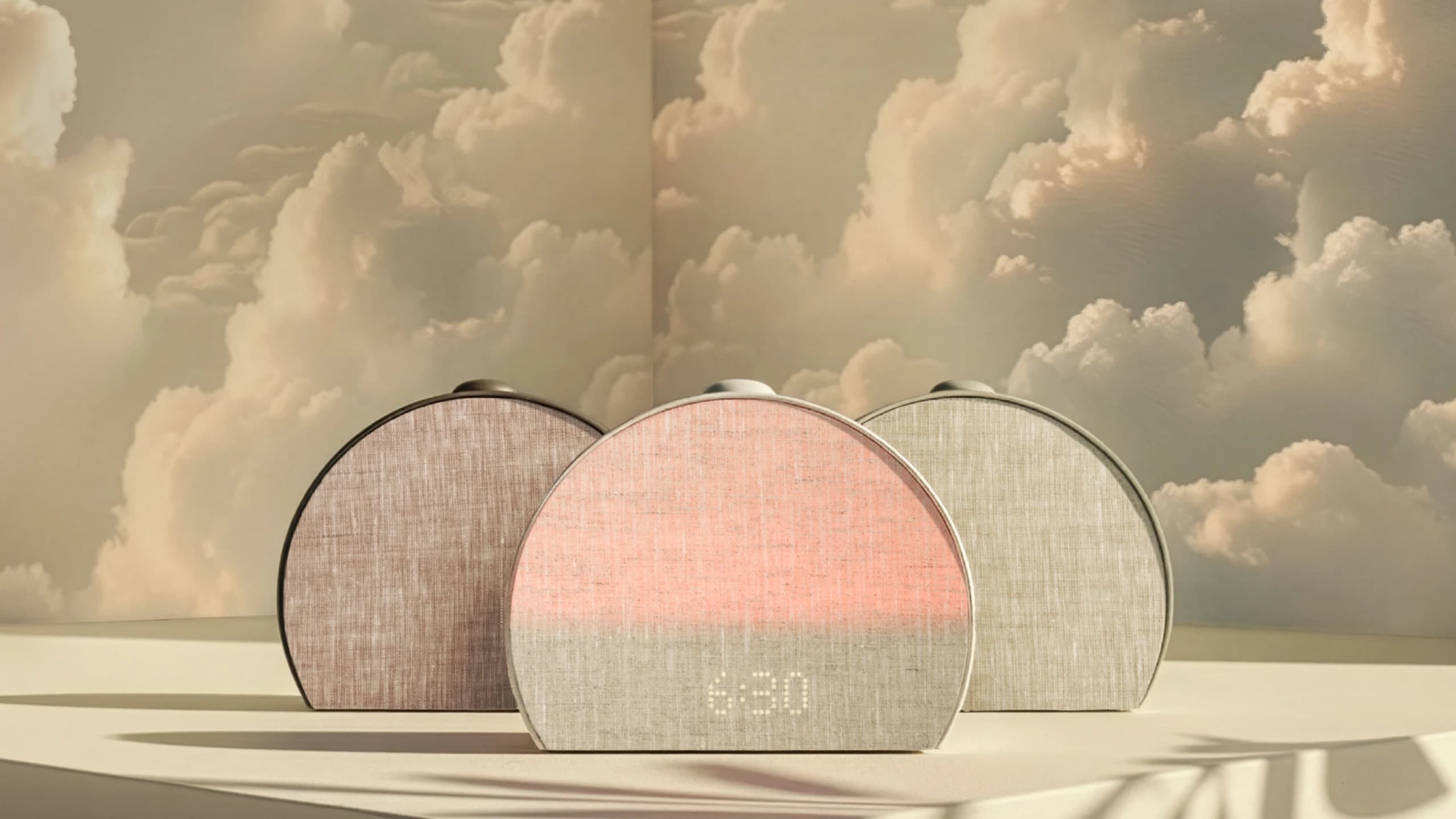 Restore 3 colorways against a cloudy sky