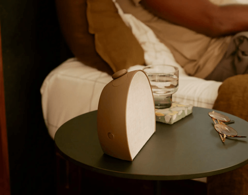 Hatch Sleep Clock Cocoa lifestyle view